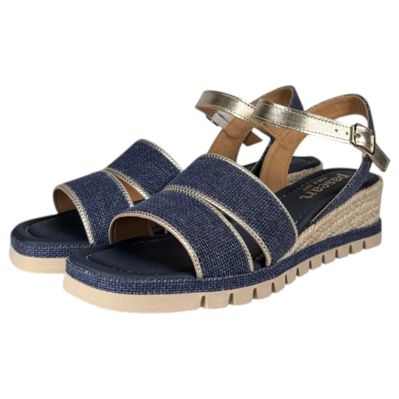 Sandalias de Esparto Paseart Cuña SR/ES938 Marino