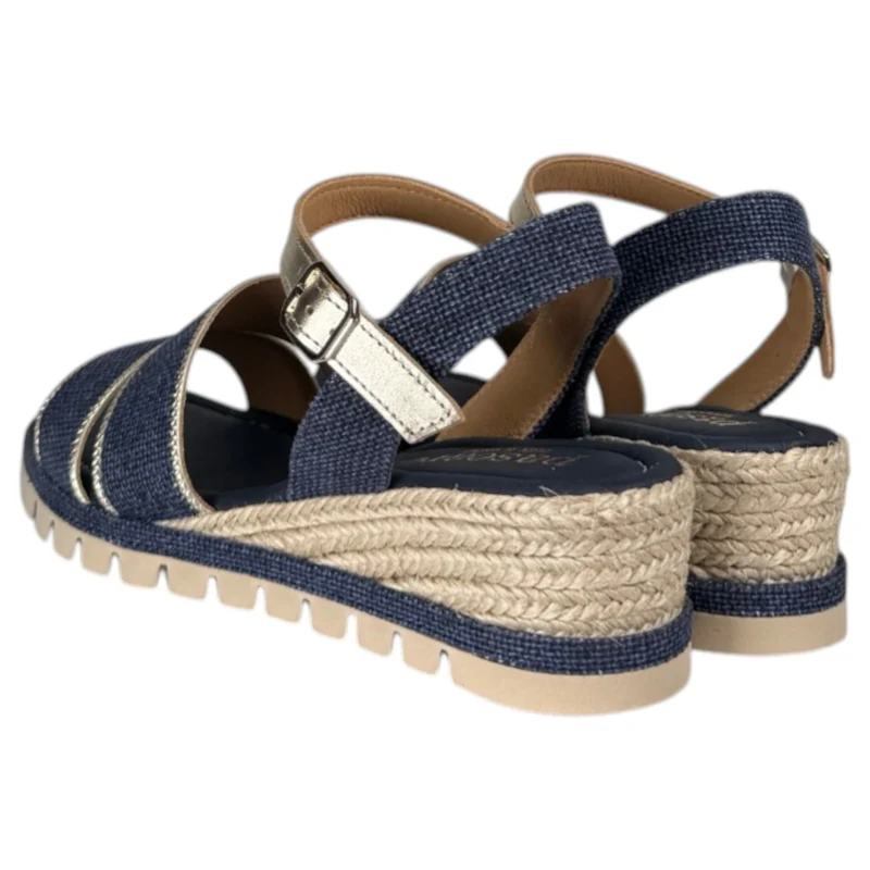 Sandalias de Esparto Paseart Cuña SR/ES938 Marino