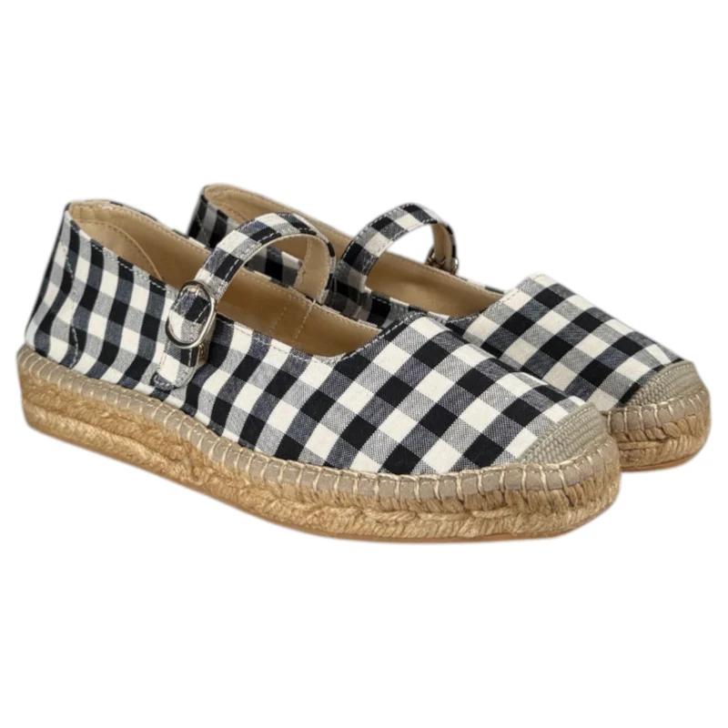 Alpargatas Salvi Merceditas Vichy 186375 Negro