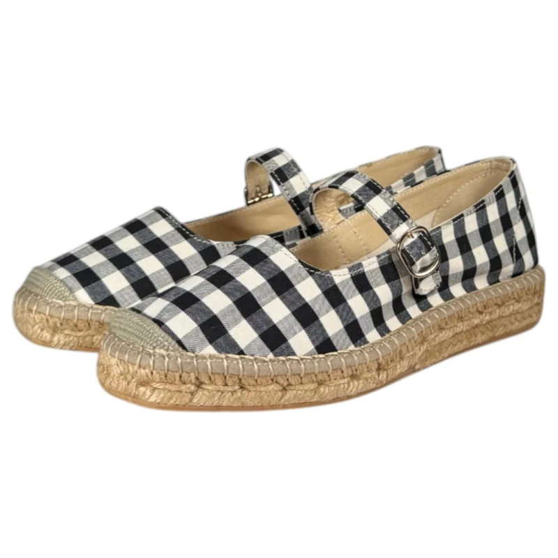 Alpargatas Salvi Merceditas Vichy 186375 Negro