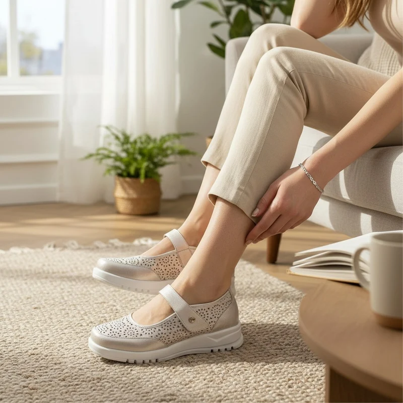 Zapatos Pitillos Merceditas 20300 Oro