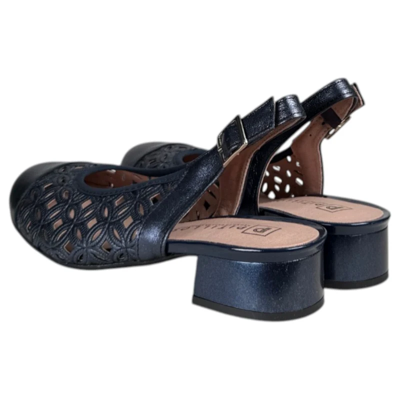Zapatos Pitillos Destalonados 11121 Marino