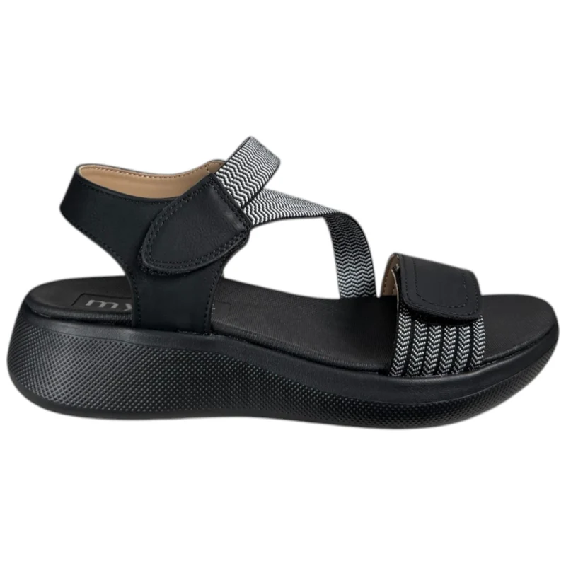 Sandalias Mysoft Elásticos 26M362 Negro