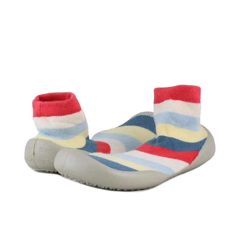 Zapatilla casa azul/amarillo 750D Collégien
