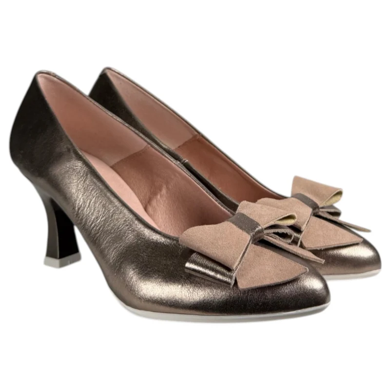 Zapatos Pitillos Salón Lazo 11192 Bronce