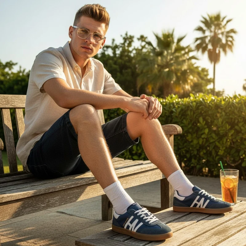 Sneaker Harper & Neyer Hamptons Navy Blue