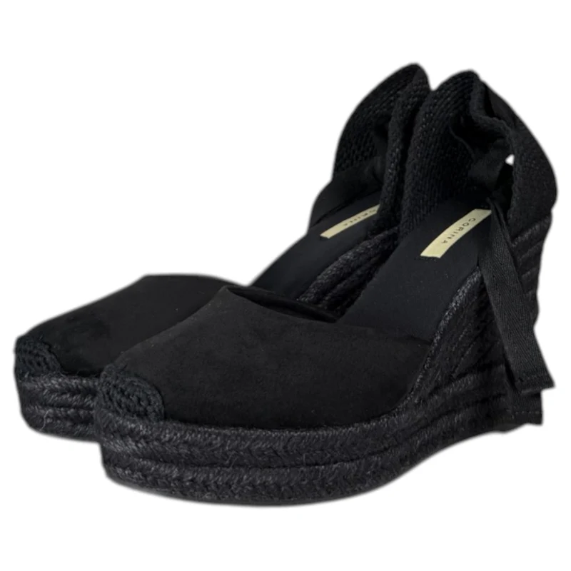 Alpargatas Corina Cintas M6341 Negro