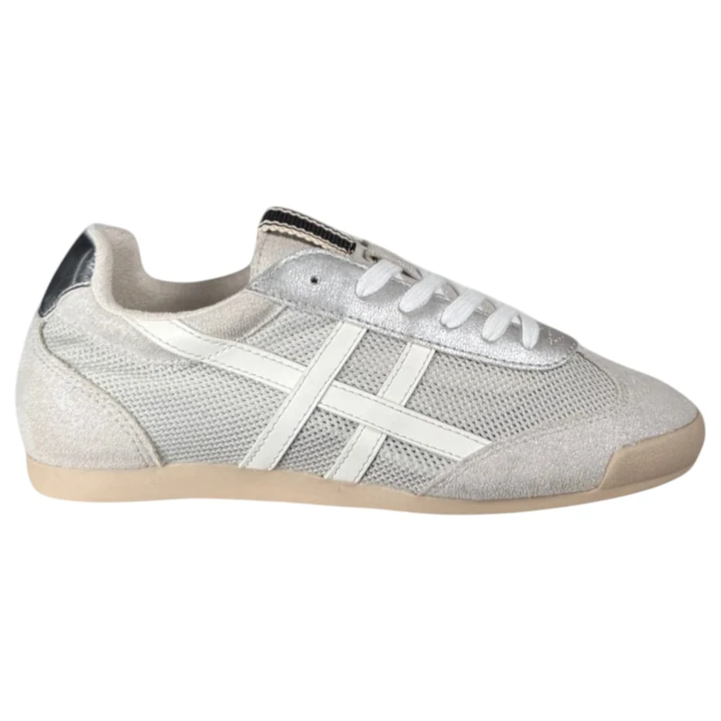 Zapatillas Corina Retro M6035 Plata