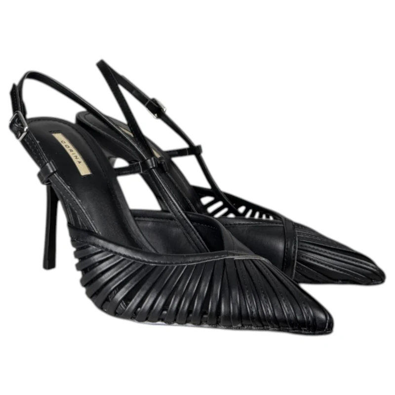 Zapatos de Salón Corina Destalonados M6220 Negro