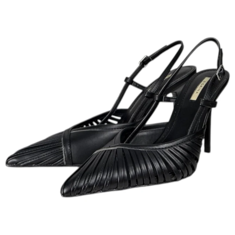 Zapatos de Salón Corina Destalonados M6220 Negro