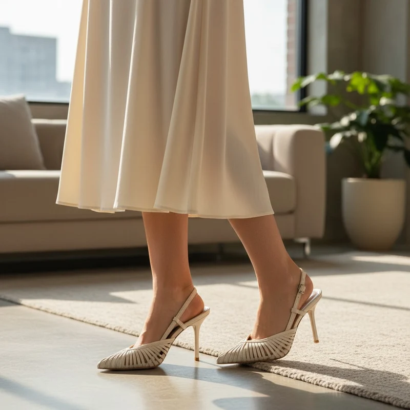 Zapatos de Salón Corina Destalonados M6220 Beige