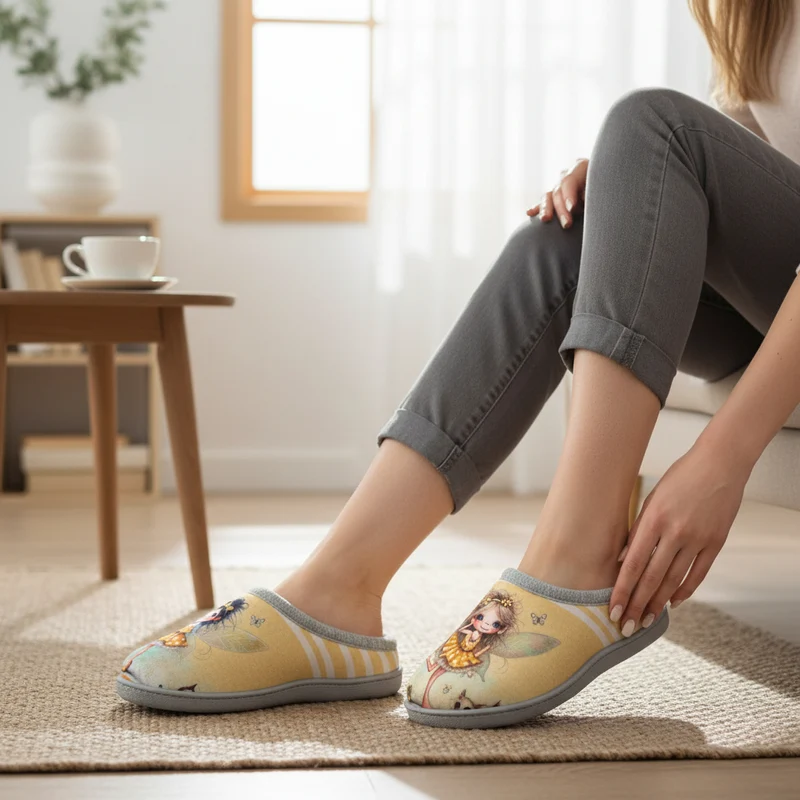 Zapatillas de Casa Plumaflex Hadas 12317 Amarillo