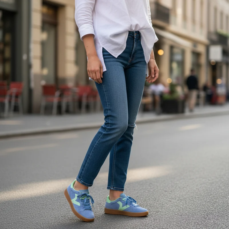 Zapatillas Victoria Smash Suede 8806116 Celeste
