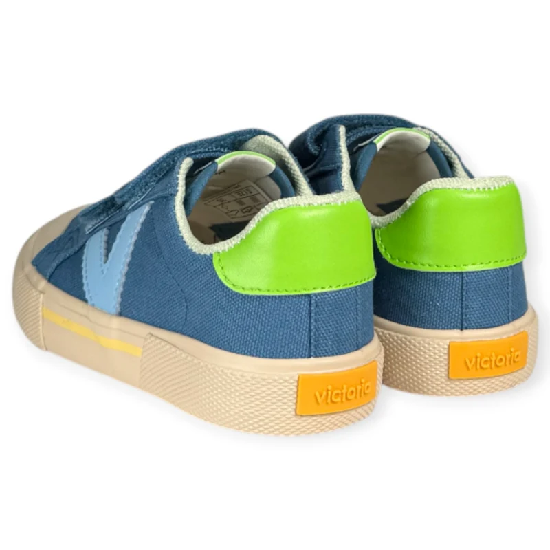 Zapatillas Victoria Tribu Minimalista Tiras Lona 1355103 Jeans
