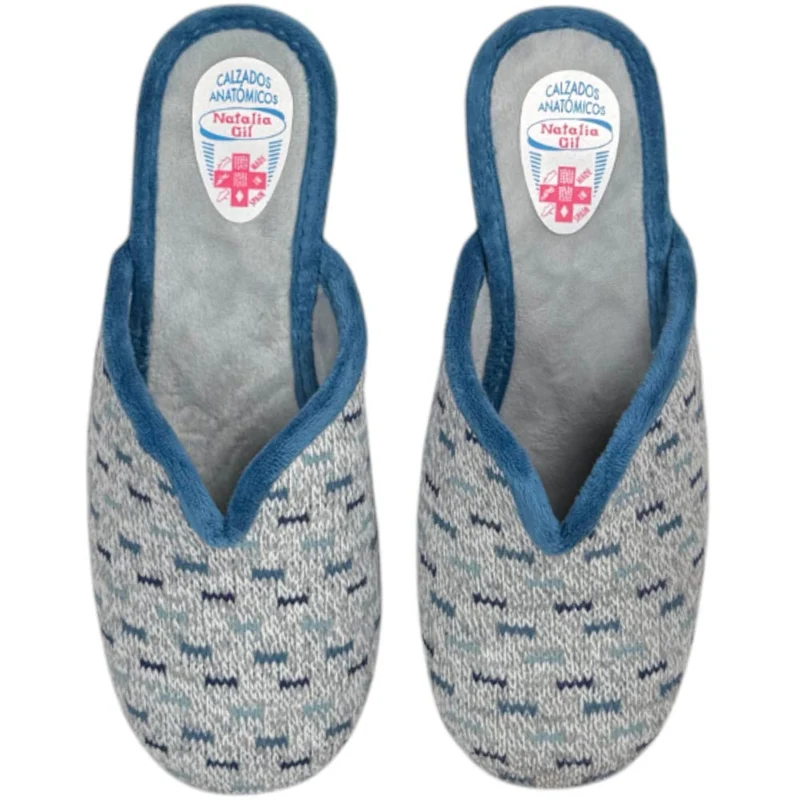 Zapatillas de Casa Natalia Gil Lana 1062 Jeans