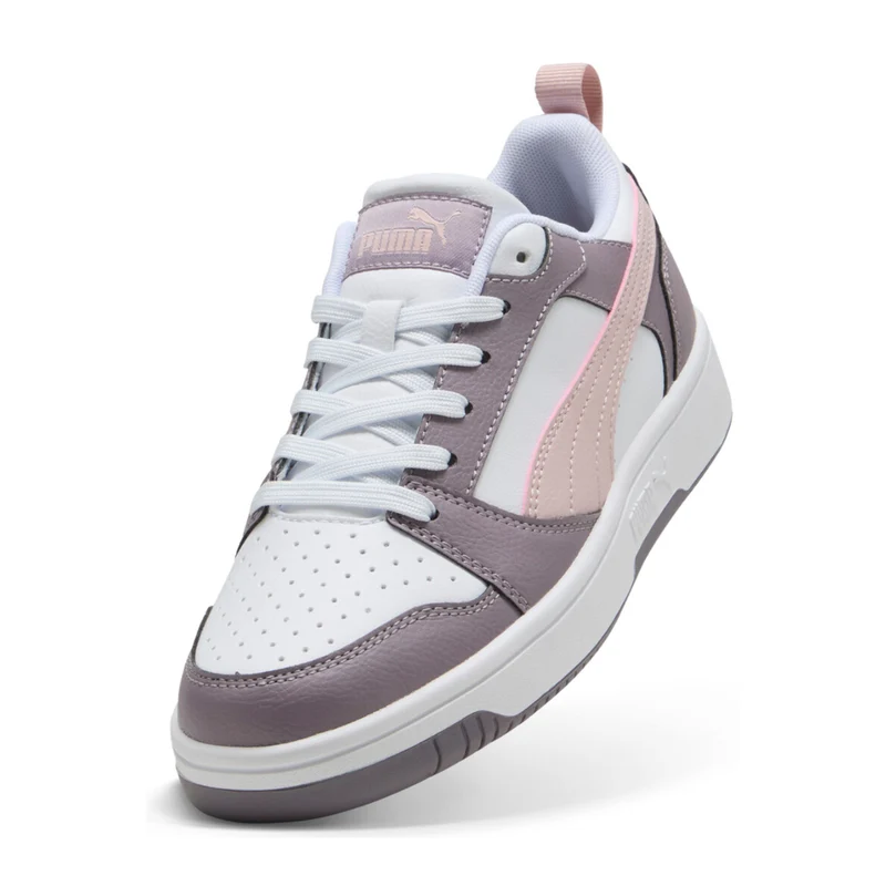 Puma Tenis Rebound V6 Low Blanco/Lila/Rosa, para Mujer