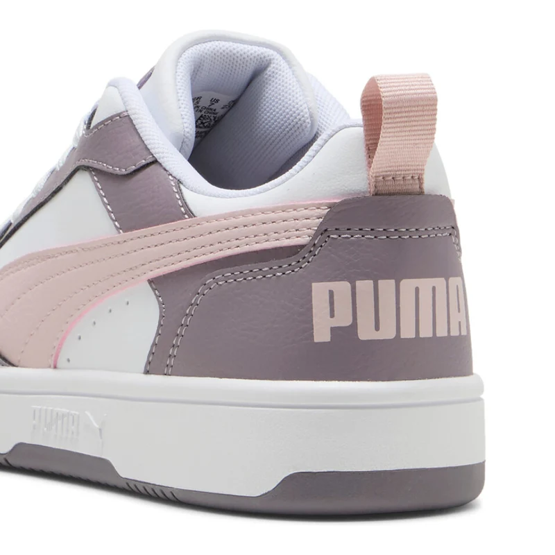 Puma Tenis Rebound V6 Low Blanco/Lila/Rosa, para Mujer