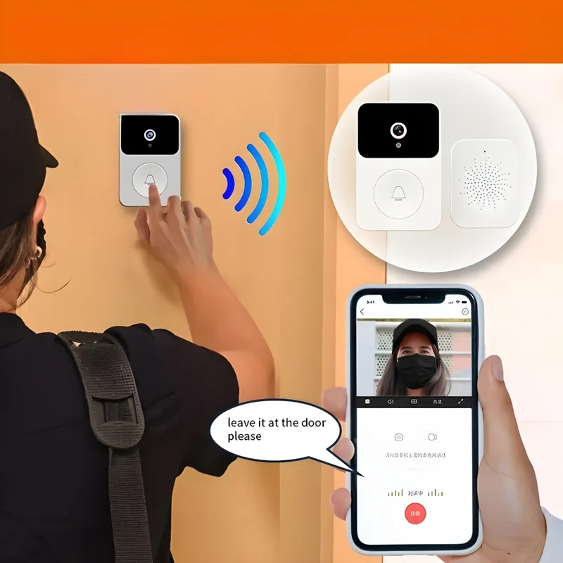 Miomu Timbre Inteligente Inalámbrico con Grabación de Video