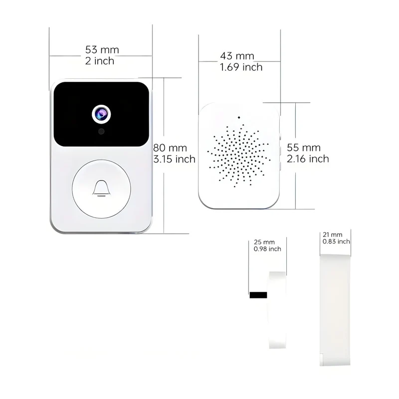 Miomu Timbre Inteligente Inalámbrico con Grabación de Video