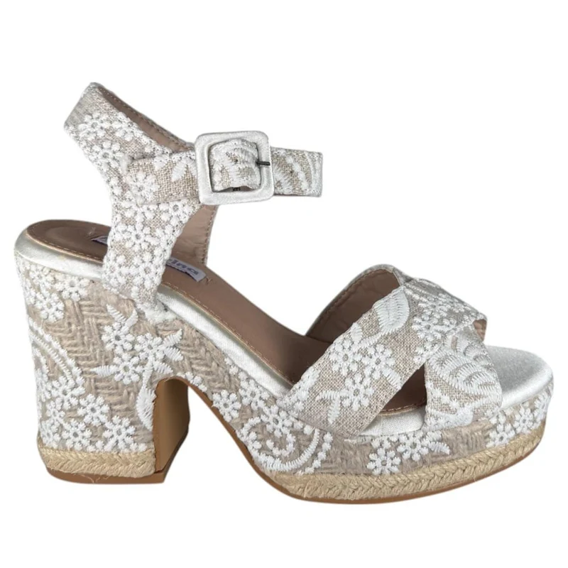 Sandalias de Novia Mandarina Beatriz Blanco