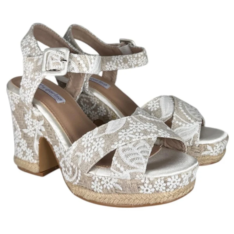 Sandalias de Novia Mandarina Beatriz Blanco