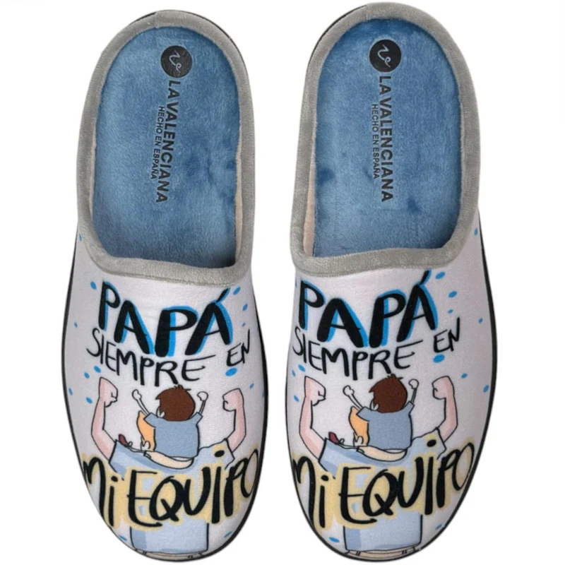 Zapatillas de Casa La Valenciana Papi 27-225 Azulina