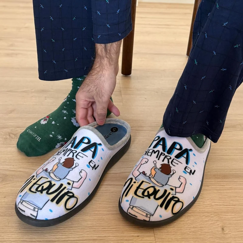 Zapatillas de Casa La Valenciana Papi 27-225 Azulina