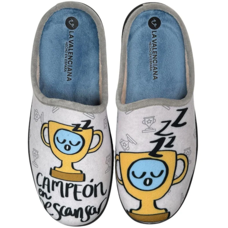 Zapatillas de Casa La Valenciana Campeón 27-226 Azulina