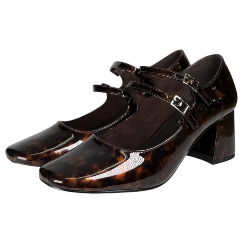 Zapatos Corina Tacón Hebillas M5647 Leopardo