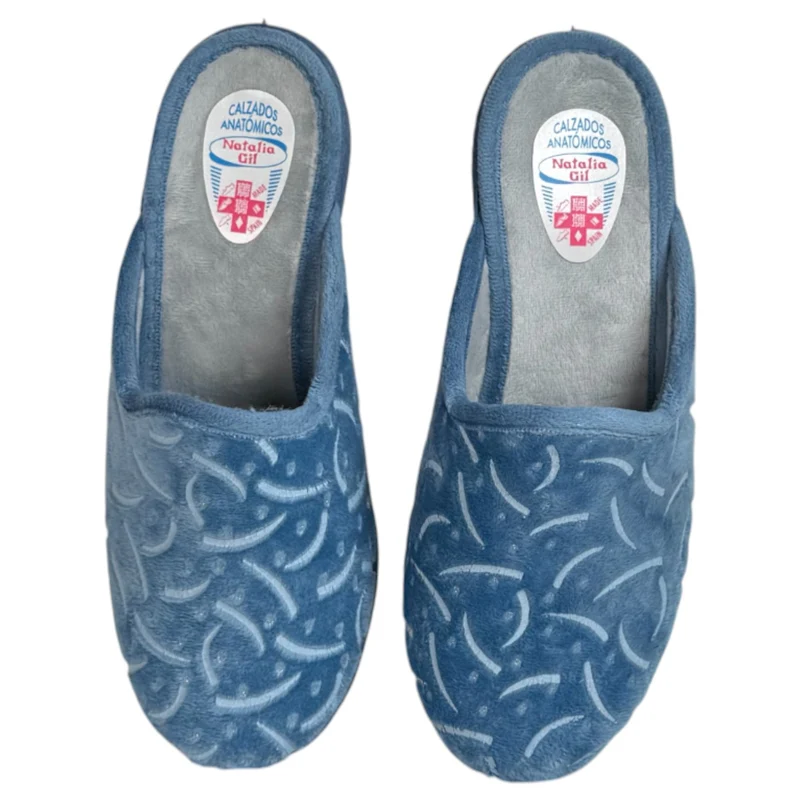 Zapatos de Casa Natalia Gil Cuña Estampado 2405 Jeans