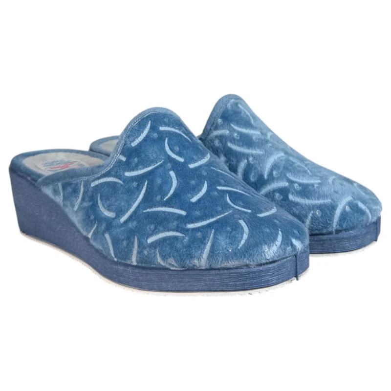 Zapatos de Casa Natalia Gil Cuña Estampado 2405 Jeans