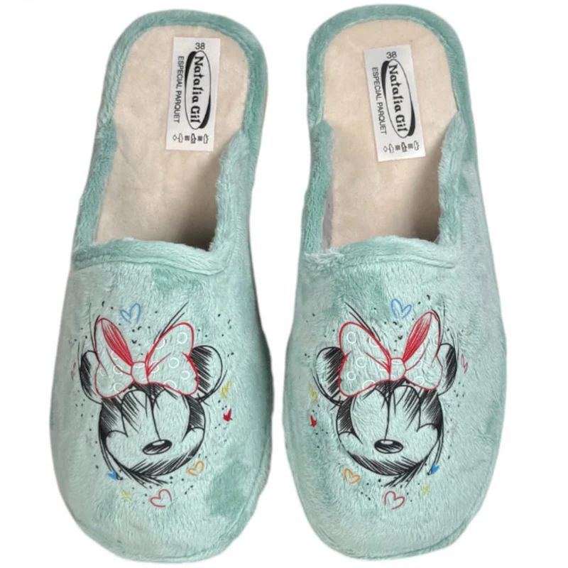 Zapatillas de Casa Natalia Gil Minnie 3030 Verdina