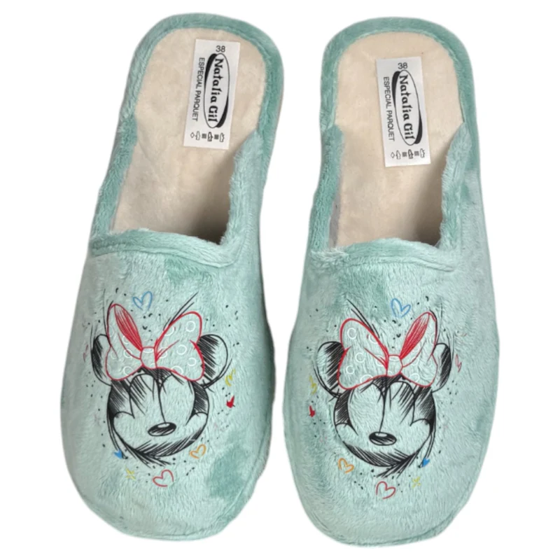 Zapatillas de Casa Natalia Gil Minnie 3030 Verdina