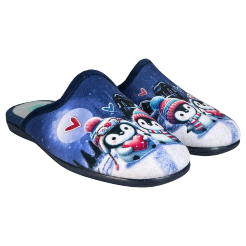 Zapatillas de Casa Natalia Gil Pingüinos 5007 Marino