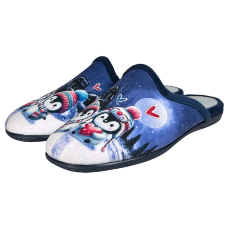 Zapatillas de Casa Natalia Gil Pingüinos 5007 Marino