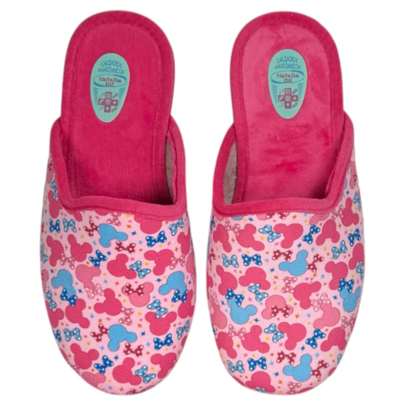 Zapatillas de Casa Natalia Gil Mickey 5014 Fucsia