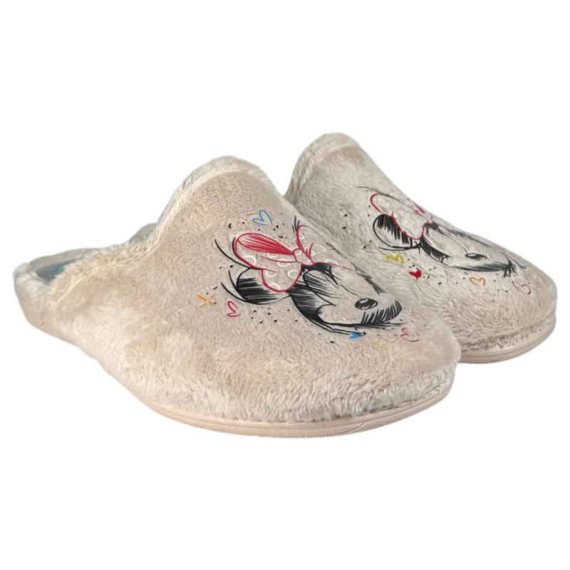 Zapatillas de Casa Natalia Gil Minnie 5036 Beig