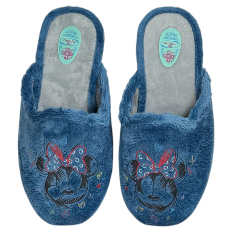 Zapatillas de Casa Natalia Gil Minnie 5036 Jeans