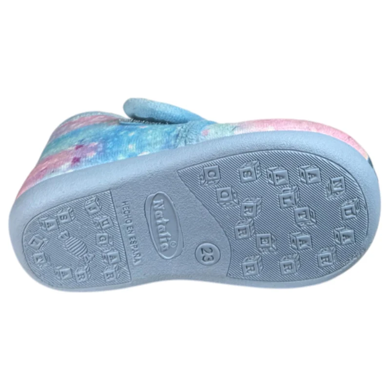 Zapatillas de Casa Natalia Gil Frozen 37 Celeste