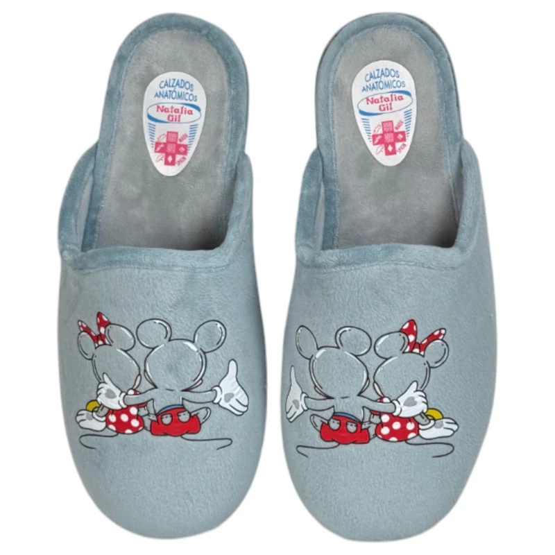 Zapatillas de Casa Natalia Gil Mickey & Minnie 4004 Azul