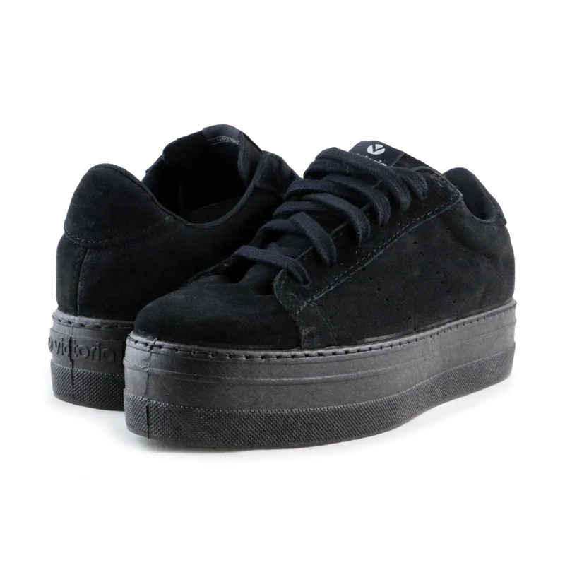 Zapatilla serraje negro 92118 Victoria