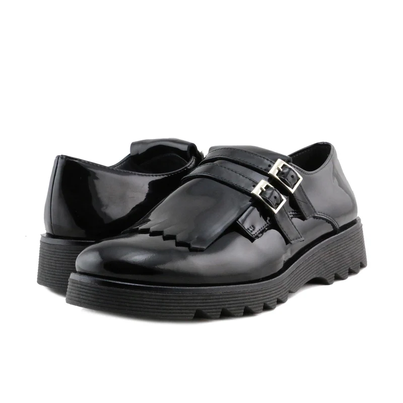 Blucher charol negro 4434 Eli