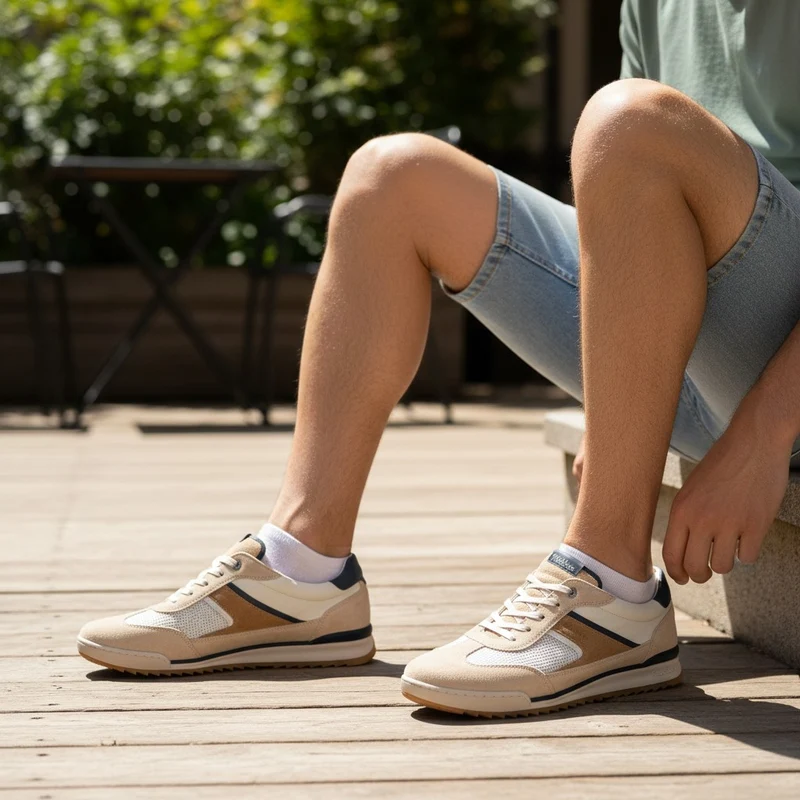Zapatos Deportivos Fluchos Elder F2184 Crema