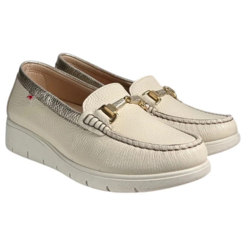 Mocasines Fluchos Fluvia F2421 Metal Platino