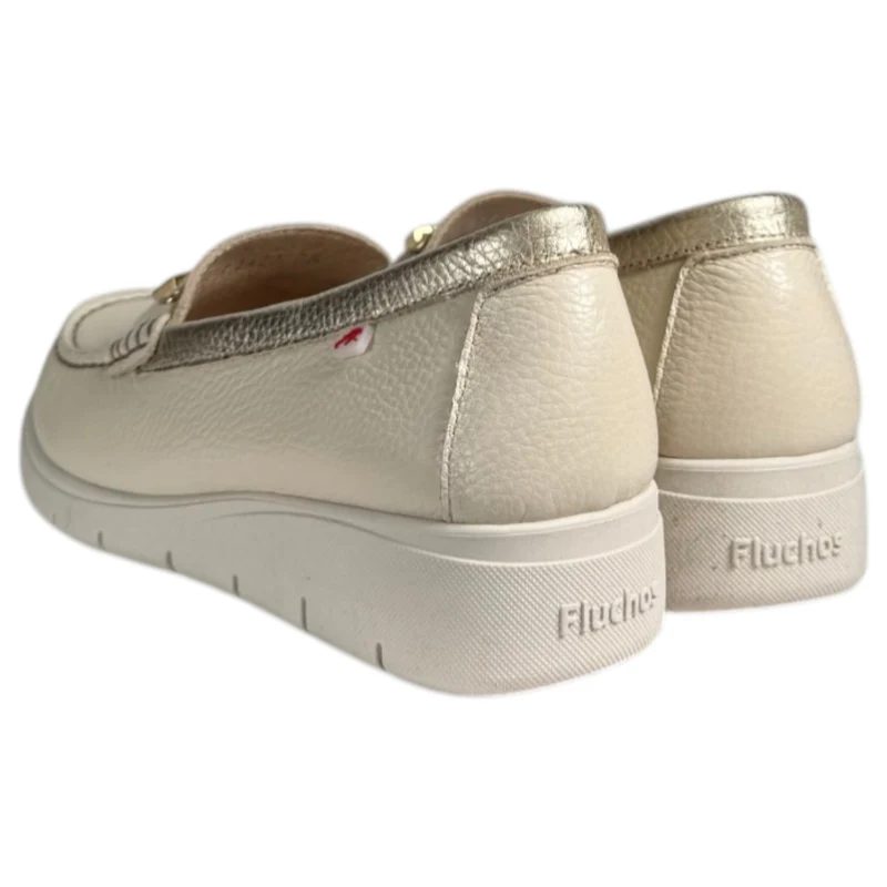 Mocasines Fluchos Fluvia F2421 Metal Platino