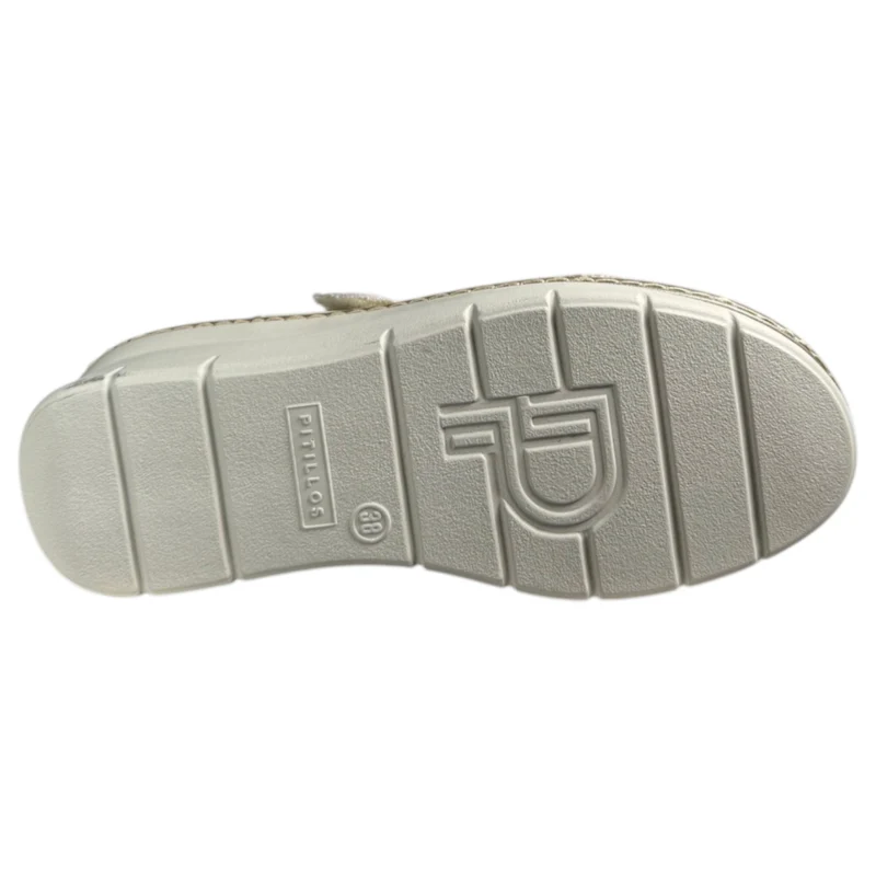 Sandalias Pitillos Plantilla Extraíble Velcros 11010 Crema