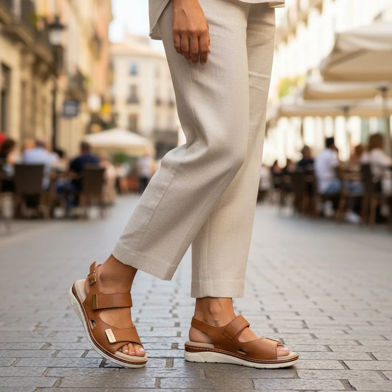 Sandalias Pitillos Plantilla Extraíble 11000 Cuero