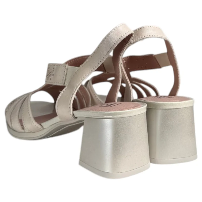 Sandalias Pitillos Tacón Tiras 11211 Oro