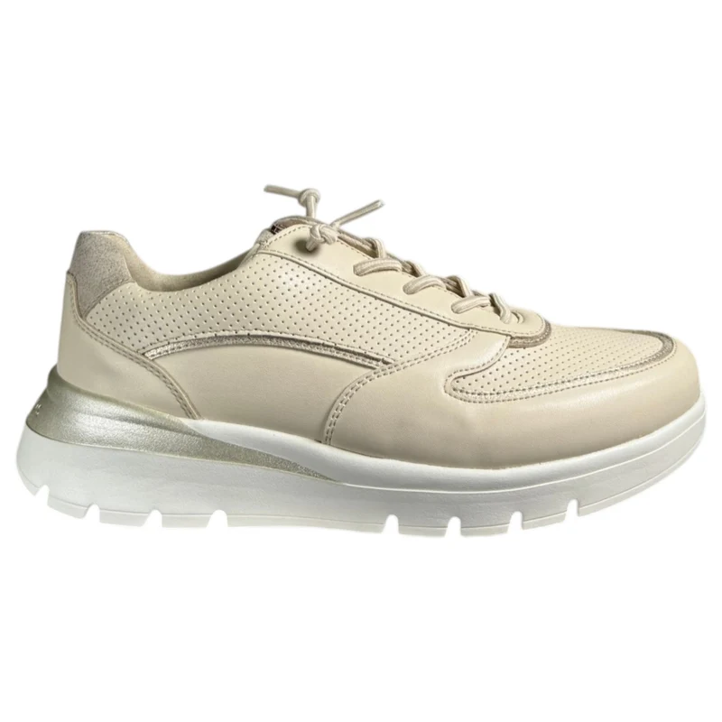 Zapatos Deportivos Pitillos Elásticos 11094 Crema