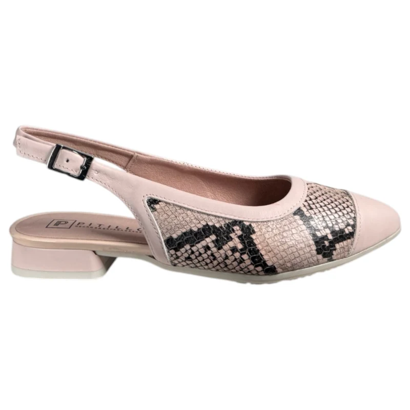 Zapatos Pitillos Destalonados Puntera 11174 Nude